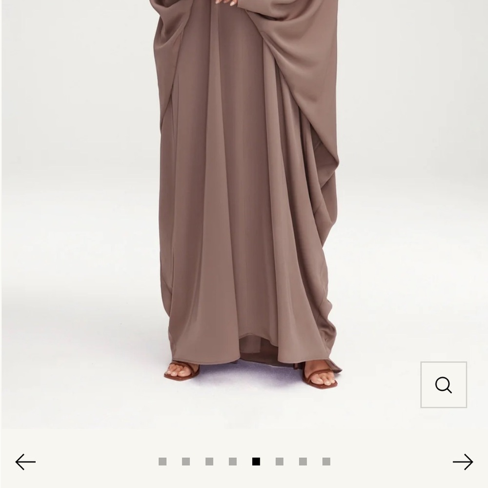 Brand New Satin Kaftan / Abaya (XL/ 58”) - Picture 4 of 8